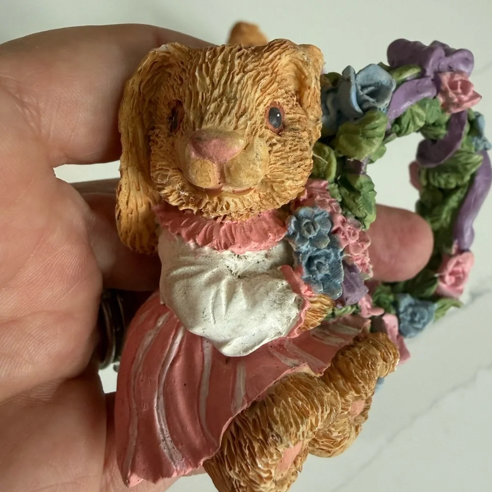 Vintage Easter napkin ring/holders set of three cottagecore floral country decor